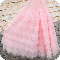 70cm Width Pleated Tiered Skirt Lace Fabric by The Yard