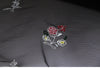 130cm Width x 95cm Length Premium 3D Floral Embroidery Black Lace Fabric