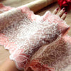 23cm Width x 180cm Lenth Leaf Embroidery Lace Fabric Trim