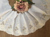 14cm Width x 270cm Length Vintage Floral Embroidery Eyelet Cotton Fabric Trim