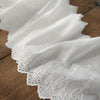 27cm Width x 190cm Length Premium Branch Floral Embroidery Eyelet Cotton Lace Fabric