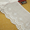 3 Yards x 14cm Width Vintage Floral Embroidery Cotton Lace Trim