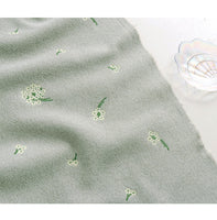 150cm Width x 95cm Length Premium Floral Embroidery Autumn and Winter Soft Woolen Coat Fabric