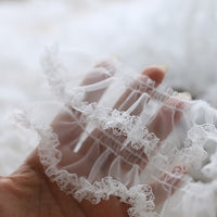 10 Yards x 5cm Width Cute Lolita Ruffle Lace Tulle Frill Lace