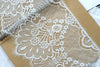 3 Meters of  Vintage Phoenix Tail and Floral Embroidery Eyelash Lace Fabric Trim