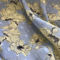 148cm Width x 95cm Length Abstract Poppy Flowers Floral Print Fabric
