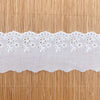 14 Yards x 6.5cm Width Eyelet Floral Embroidery Cotton Lace Trim Lace Tape