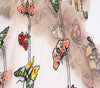 150cm Width x 95cm Length Premium Colorful Butterfly Embroidery Lace Fabric