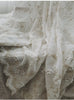 135cm Width Three-dimensional Floral Pattern and Silver lining Embroidery Chiffon Lace Fabric by the Yard