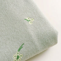 150cm Width x 95cm Length Premium Floral Embroidery Autumn and Winter Soft Woolen Coat Fabric