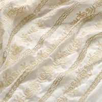130cm Width Chiffon Floral Embroidery Fabric by the Yard