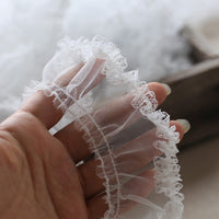 10 Yards x 5cm Width Cute Lolita Ruffle Lace Tulle Frill Lace