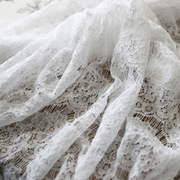 150cm Width Hollow-out Floral Embroidery Lace Fabric by the Yard