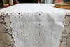 2 Yards of 10 inches Width Vintage Branch Floral Embroidery Eyelet Cotton Fabric Trim Frill Lace