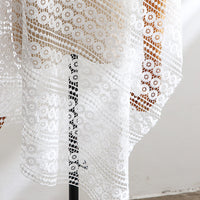 130cm Width x 95cm Length Vintage Hollow out Chemical Lace Embroidery Fabric