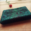 140cm Width x 95cm Length Premium Dark Green Hollow-out Floral Embroidery Bone Lace Fabric