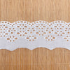 4 Yards x 7.5cm Width Floral Embroidery Eyelet Cotton Lace Fabric Trim