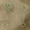 145cm Width x 95cm Length Flower Cluster Embroidery  Cotton Silk Fabric