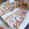 2 Yards x 21cm Width Colorful Botanical Branch Floral Embroidery Lace Trim