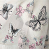 130cm Width x 95cm Length Premium Floral and Butterfly Embroidery Tulle Lace Fabric