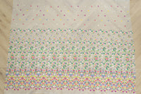 130cm Width x 95cm Length Premium Pastoral Colorful Flower Embroidery Lace Fabric