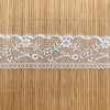 18 Yards x 4.5cm Width Eyelet Floral Embroidery Polyester Thread Lace Ribbon Lace Tape