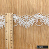 18 Yards x 4.5cm Width Eyelet Floral Embroidery Polyester Thread Tassel-like Lace Ribbon Lace Tape