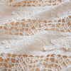 125cm Width x 95cm Length Premium Hollow-out 3D Floral Embroidery Cotton Lace Fabric