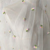 150cm Width x 95cm Length Branch Floral Embroidery Tulle Lace Fabric