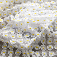 150cm 幅 デイジー 花柄 刺繍 生地 ヤード単位
