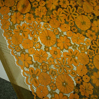 150cm Width x 95cm Length Premium Hollow out Floral  Lace Fabric