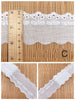 14 Yards x 5cm Width Eyelet Floral Embroidery Cotton Lace Trim Lace Tape