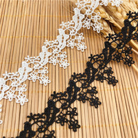 4.5 yards x 3.4cm Width Retro Golden Line Embroidery Lace Fabric Ribbon