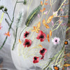 130cm Width x 95cm Length Colorful Botanical Flower Pattern Embroidered Lace Fabric