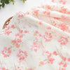 108cm Width x 95cm Length Premium Floral Jacquard and Print Strip Cotton Fabric