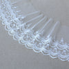 2 Yards x 27cm Width Premium Vintage Floral Embroidery Tulle Lace Fabric Trim
