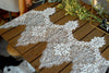 3 Yards of  11 inches Width Eyelash Floral Embroidery Lace Applique