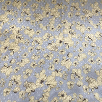 148cm Width x 95cm Length Abstract Poppy Flowers Floral Print Fabric