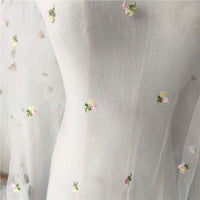 150cm Width x 95cm Length Branch Floral Embroidery Tulle Lace Fabric