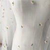 150cm Width x 95cm Length Branch Floral Embroidery Tulle Lace Fabric