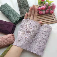 3 Yards of 14cm Width Premium Floral Embroidery Lace Trim