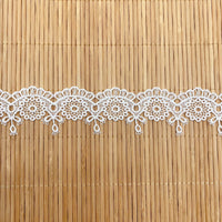 18 Yards x 3.2cm Width Polyester Floral Embroidery Sewing Lace Ribbon