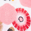 150cm Width x 95cm Length Premium Floral Embroidery Pink Lace Fabric