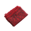 130cm Width x 95cm Length Premium Red Floral Embroidery Tulle Lace Fabric