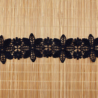 4.5 Yards of 1.8 inches Width Vintage Flower Water Soluble Lace Ribbon
