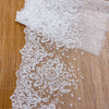 3 Yards X 16cm Width  Vintage Floral Embroidery  Lolita Lace Fabric Trim
