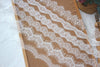 3 Yards Wave Shape Floral Embroidery Eyelash Lace Trim