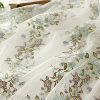 138cm Width x 95cm Length Premium 3D Vine Floral Embroidery Tulle Lace Fabric