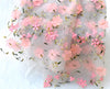 130cm Width Premium 3D Floral Embroidery Lace Fabric by the Yard