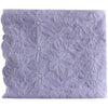 125cm Width x 95cm Length Premium Purple Floral Embroidered  Lace Fabric